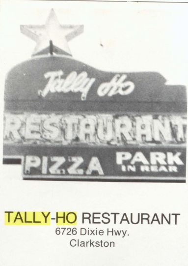 Tally-Ho Restaurant - 1960S Yearbook Ads (newer photo)